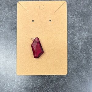 Elegant Red Pendant Necklace